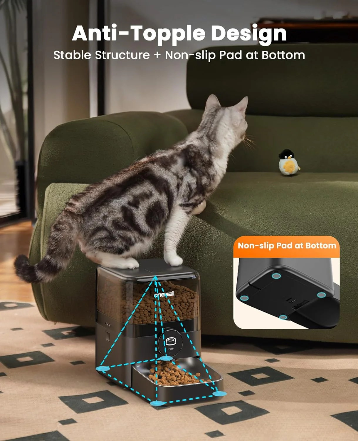 Oneisall PF05 3L Automatic Cat Feeder - Image 9