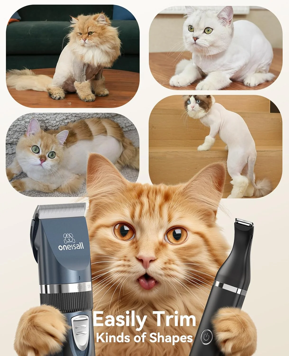 Oneisall X2&N5 3 in 1 Cat Clippers & Cat Paw Trimmer - Image 7