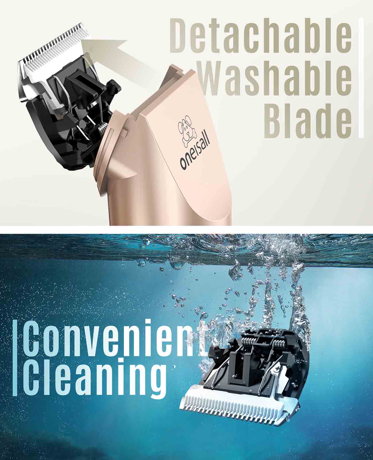 Oneisall P2 Dog Clipper & Dog Grooming Kit - Image 5