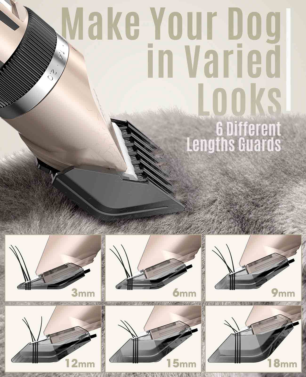 Oneisall P2 Dog Clipper & Dog Grooming Kit - Image 6