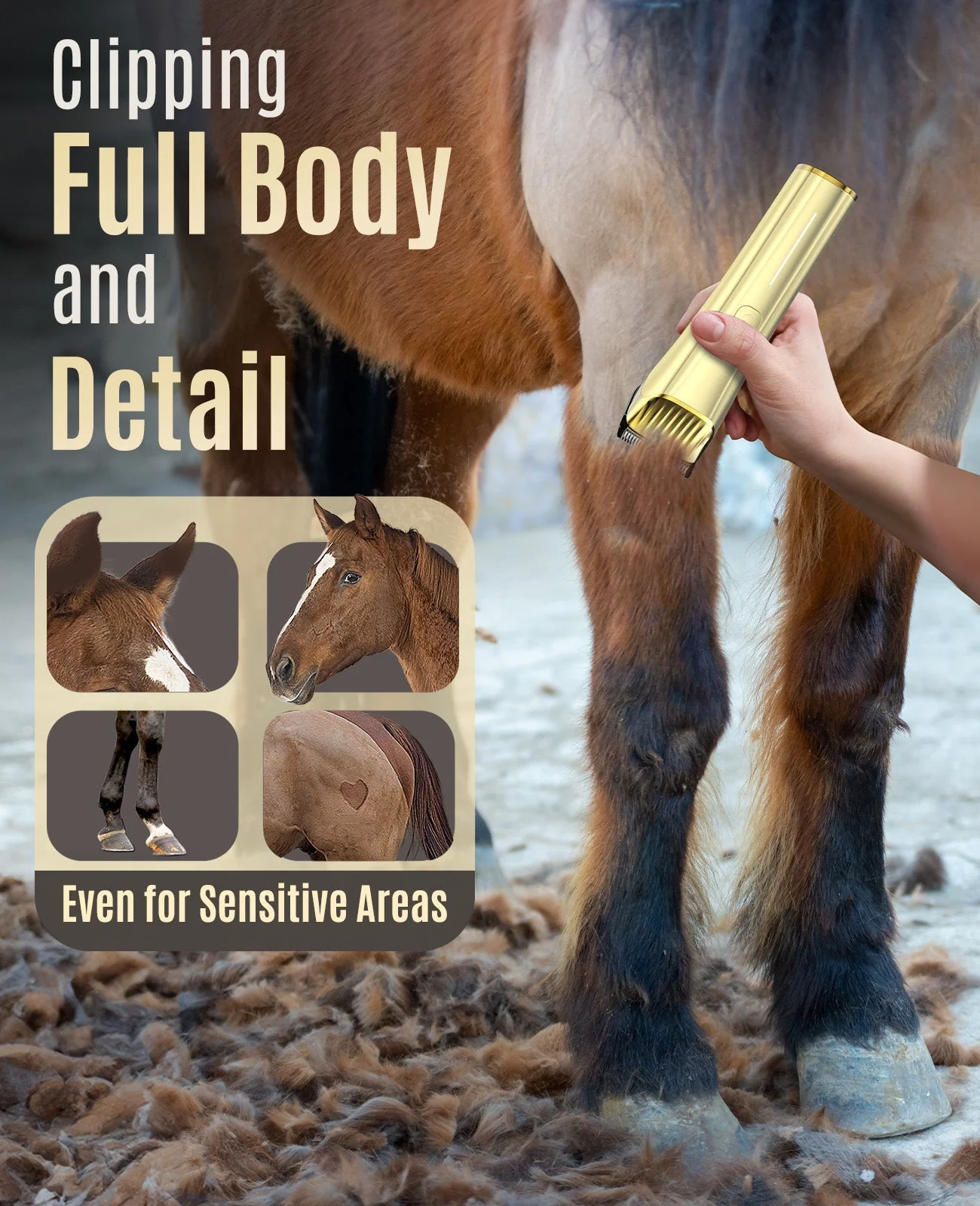 Oneisall RK-034 Cordless Horse Clippers - Image 7