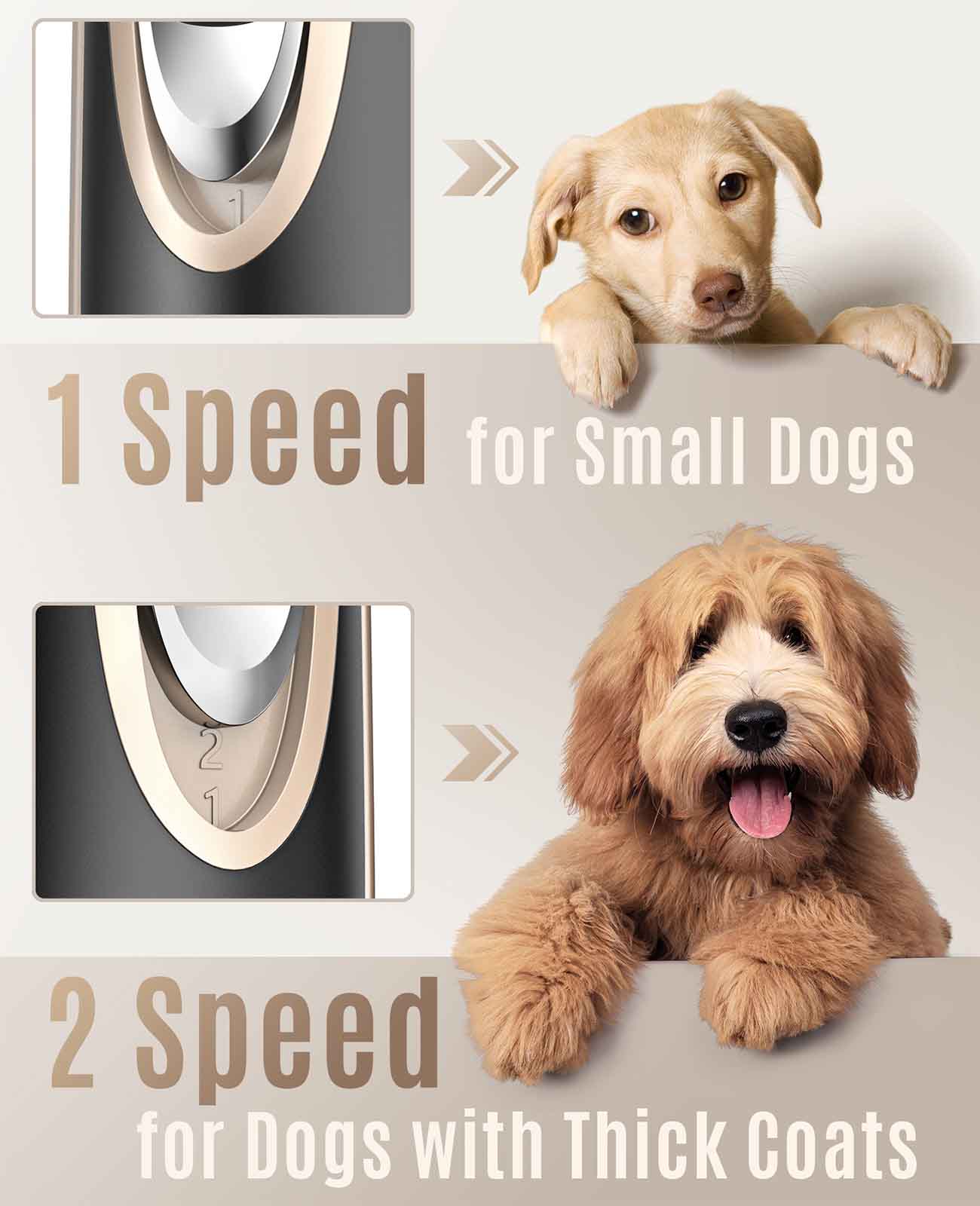 Oneisall X2 2 Speeds Dog Clipper & Dog Grooming Kit - Image 7