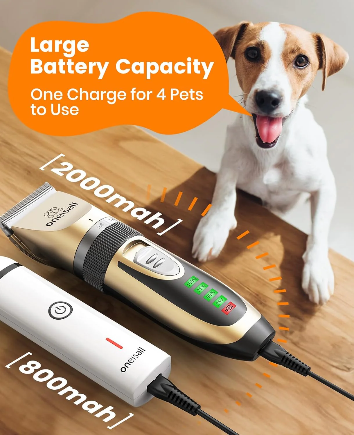 Oneisall X2&N5 3 in 1 Dog Clippers & Dog Paw Trimmer - Image 6